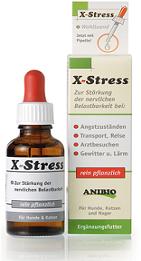 X-Stress Ėdalo papildas šunims, katėms ir graužikams nervų sistemos stiprinimui 30 ml 
